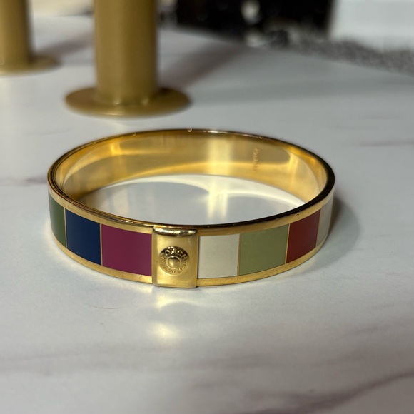 Coach 65th Anniversary Legacy Striped Bangle bracelet - Picture 2 of 8